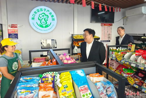 馮飛在?？诎翟L檢查安全生產與食用農產品市場供應